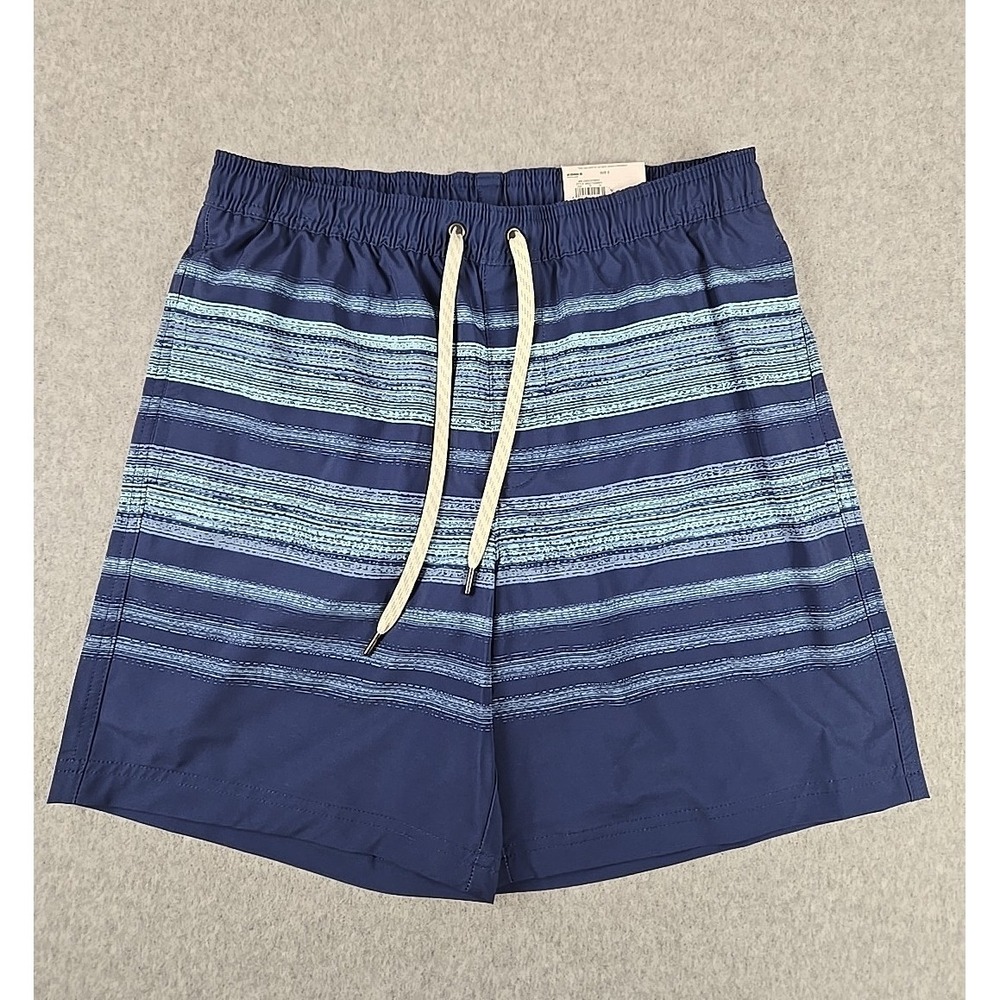 Sonoma Swim Trunk Shorts Mens Size Small Lined 7" Inseam Swimming Short Blue NEW